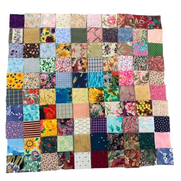 200 Floral 2" Precut Cotton Fabric Squares Bundle Quilting Craft Sewing - Picture 1 of 11